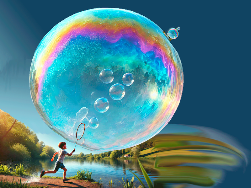 Blowing Bubbles at the Edge of the Universe Blowing Bubbles at the Edge of the Universe